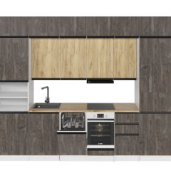 Кухонный гарнитур Сапфир 2 экстра 3000 мм в Красноуральске - krasnouralsk.mebel24.online | фото 3