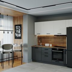 Кухонный гарнитур Вегас 2550 (Стол. 26мм) в Красноуральске - krasnouralsk.mebel24.online | фото