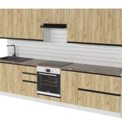 Кухонный гарнитур Янтарь экстра 3000 мм в Красноуральске - krasnouralsk.mebel24.online | фото 4