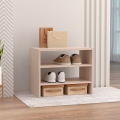Обувница открытая 550 (ЛДСП Ясень светлый) в Красноуральске - krasnouralsk.mebel24.online | фото