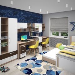 Подростковая Волкер (модульная) в Красноуральске - krasnouralsk.mebel24.online | фото 2