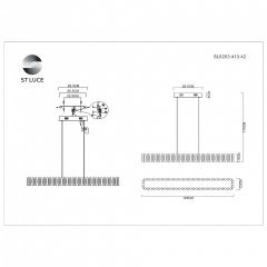 Подвесная люстра ST-Luce Estense SL6203.413.42 в Красноуральске - krasnouralsk.mebel24.online | фото 5