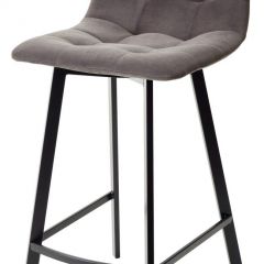 Полубарный стул CHILLI-QB SQUARE графит #14, велюр / черный каркас (H=66cm) М-City в Красноуральске - krasnouralsk.mebel24.online | фото