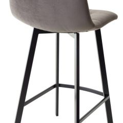 Полубарный стул CHILLI-QB SQUARE графит #14, велюр / черный каркас (H=66cm) М-City в Красноуральске - krasnouralsk.mebel24.online | фото 2