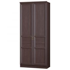 Шкаф для одежды 2-дверный Лира №56 Дуб нортон темный в Красноуральске - krasnouralsk.mebel24.online | фото