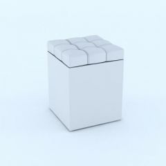 Пуф КВАДРО Белый в Красноуральске - krasnouralsk.mebel24.online | фото 2