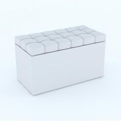 Пуф КВАДРО тип 2 Белый в Красноуральске - krasnouralsk.mebel24.online | фото