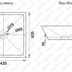 Раковина MELANA MLN-A562 в Красноуральске - krasnouralsk.mebel24.online | фото 2