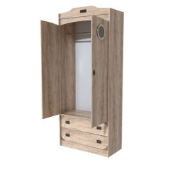 Шкаф 2х ств. НКМ Мираж-1 Сек. №6 + Иллюминатор в Красноуральске - krasnouralsk.mebel24.online | фото 2