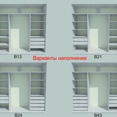 Шкаф-купе 1950 серии SILVER S3+S1+S3Z B22+PL2 (по 2 ящика лев/прав+1штанга+1 полка) профиль «Серебро» в Красноуральске - krasnouralsk.mebel24.online | фото 5