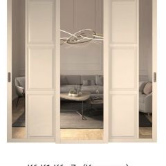 Шкаф-купе 2150 серии NEW CLASSIC K4+K4+K4+B22+PL4(по 2 ящика лев/прав+F обр.штанга) профиль «Капучино» в Красноуральске - krasnouralsk.mebel24.online | фото 15