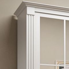 Шкаф-купе 2150 серии NEW CLASSIC K4+K4+K4+B22+PL4(по 2 ящика лев/прав+F обр.штанга) профиль «Капучино» в Красноуральске - krasnouralsk.mebel24.online | фото 4
