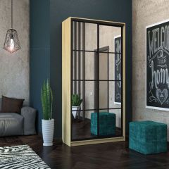 Шкаф-купе Лофт 1200 Шк12-60 (Дуб Сонома) в Красноуральске - krasnouralsk.mebel24.online | фото 9