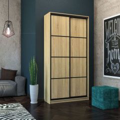 Шкаф-купе Лофт 1200 Шк12-60 (Дуб Сонома) в Красноуральске - krasnouralsk.mebel24.online | фото 7