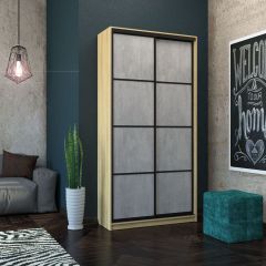 Шкаф-купе Лофт 1200 Шк12-60 (Дуб Сонома) в Красноуральске - krasnouralsk.mebel24.online | фото 14