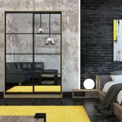 Шкаф-купе Лофт 1600 Шк16-47 (Дуб Сонома) в Красноуральске - krasnouralsk.mebel24.online | фото 9