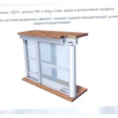 Шкаф-купе ШКО-3 2380 мм зеркало/ЛДСП/ЛДСП/зеркало в Красноуральске - krasnouralsk.mebel24.online | фото 6