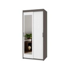 ТОМАС Шкаф-купе с зеркалом Анкор темный/светлый Т22 в Красноуральске - krasnouralsk.mebel24.online | фото