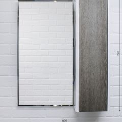 Шкаф-зеркало Uno 60 Дуб серый левый/правый Домино (DU1503HZ) в Красноуральске - krasnouralsk.mebel24.online | фото 7