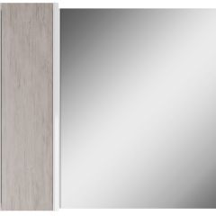 Шкаф-зеркало Uno 80 Дуб серый левый/правый Домино (DU1504HZ) в Красноуральске - krasnouralsk.mebel24.online | фото 2