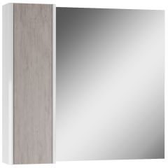 Шкаф-зеркало Uno 80 Дуб серый левый/правый Домино (DU1504HZ) в Красноуральске - krasnouralsk.mebel24.online | фото 6