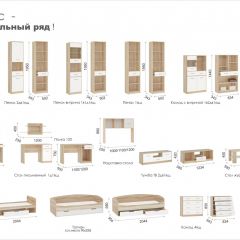 Система Стелс Шкаф 4дв Дуб сонома/Белый в Красноуральске - krasnouralsk.mebel24.online | фото