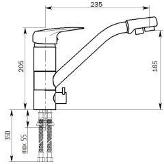 Смеситель MS-005 в Красноуральске - krasnouralsk.mebel24.online | фото 2