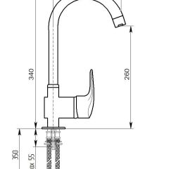 Смеситель MS-006 в Красноуральске - krasnouralsk.mebel24.online | фото 2