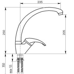 Смеситель MS-007 в Красноуральске - krasnouralsk.mebel24.online | фото 2