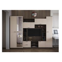 Стенка Марта 11 (Венге/Беленый дуб) в Красноуральске - krasnouralsk.mebel24.online | фото 3