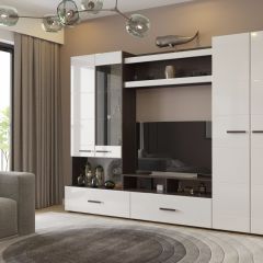 Стенка Ненси Люкс (Эко) в Красноуральске - krasnouralsk.mebel24.online | фото
