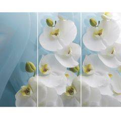 Стол Бостон-3 (Белая Орхидея) 1100/1420*700, опора Брифинг в Красноуральске - krasnouralsk.mebel24.online | фото 2