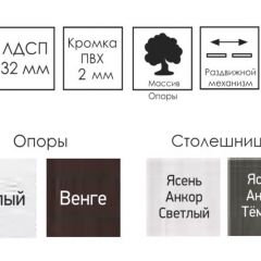 Стол раскладной Ялта-2 (опоры массив цилиндрический) в Красноуральске - krasnouralsk.mebel24.online | фото 5