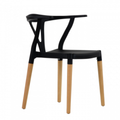 Стул Barneo N-218 Wishbone интерьерный кухонный черный в Красноуральске - krasnouralsk.mebel24.online | фото