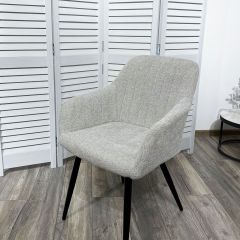 Стул BRANDY WZ2042-19 галечный серый фактурный велюр/ черный каркас М-City в Красноуральске - krasnouralsk.mebel24.online | фото 5