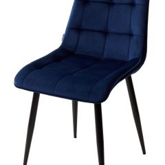 Стул CHIC BLUVEL-86 NAVY BLUE / черный каркас М-City в Красноуральске - krasnouralsk.mebel24.online | фото