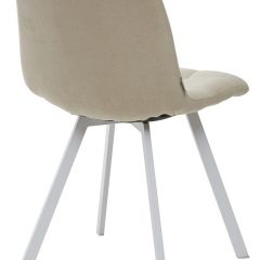 Стул CHILLI SQUARE UF860-01B бежевый, ткань/ белый каркас М-City в Красноуральске - krasnouralsk.mebel24.online | фото 2