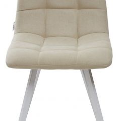 Стул CHILLI SQUARE UF860-01B бежевый, ткань/ белый каркас М-City в Красноуральске - krasnouralsk.mebel24.online | фото 3