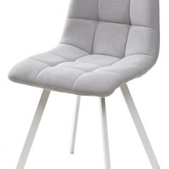 Стул CHILLI SQUARE UF860-02B серо-голубой, ткань/ белый каркас М-City в Красноуральске - krasnouralsk.mebel24.online | фото