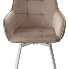 Стул MAVERICK 360 град. поворот. BLUVEL-40 BEIGE/ белый каркас, М-City в Красноуральске - krasnouralsk.mebel24.online | фото 7