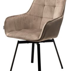 Стул MAVERICK 360 град. поворот. BLUVEL-40 BEIGE/ черный каркас, М-City в Красноуральске - krasnouralsk.mebel24.online | фото 4