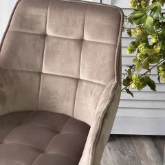 Стул MAVERICK 360 град. поворот. BLUVEL-40 BEIGE/ черный каркас, М-City в Красноуральске - krasnouralsk.mebel24.online | фото 6