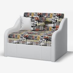 ТОМ Диван детский Music /к/з Reex white в Красноуральске - krasnouralsk.mebel24.online | фото