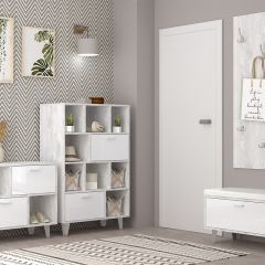 Вешалка с зеркалом Эго ВЗ-1 Бетон светлый в Красноуральске - krasnouralsk.mebel24.online | фото 3