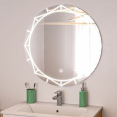 Зеркало Алжир 700 с подсветкой Домино (GL7033Z) в Красноуральске - krasnouralsk.mebel24.online | фото 3