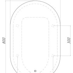 Зеркало Дакка 800х500 с подсветкой Домино (GL7036Z) в Красноуральске - krasnouralsk.mebel24.online | фото 8