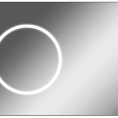 Зеркало Eclipse 100 black с подсветкой Sansa (SE1032Z) в Красноуральске - krasnouralsk.mebel24.online | фото