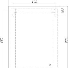 Зеркало Каракас 800х600 с подсветкой Sansa (GL7042Z) в Красноуральске - krasnouralsk.mebel24.online | фото 8