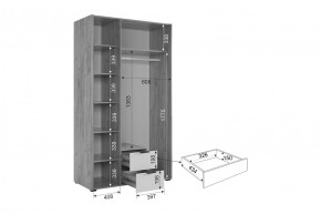 АДАМ Спальный гарнитур (модульный) графит в Красноуральске - krasnouralsk.mebel24.online | фото 19