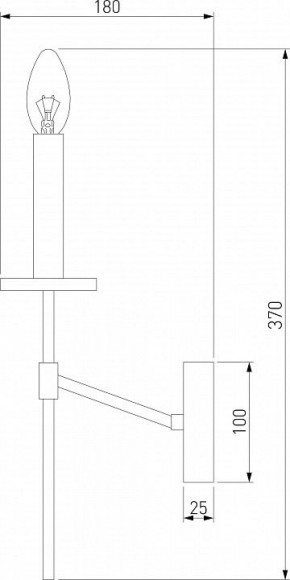 Бра Eurosvet Anders 60142/1 хром в Красноуральске - krasnouralsk.mebel24.online | фото 2
